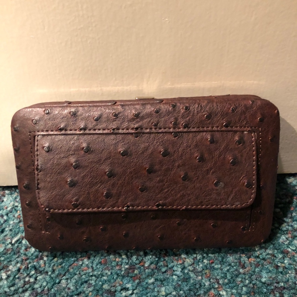 Brown clutch/wallet